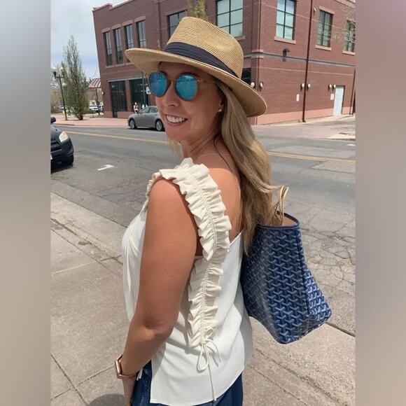 Jason Wu Cream Chiffon Top - Picture 2 of 6